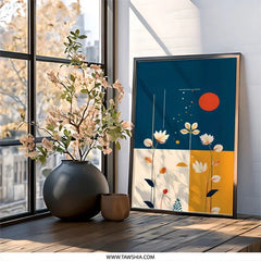 Floral Wall Art, Abstract Flowers Print, Modern Art Print, Botanical Wall Decor, Contemporary Artwork, Home Decor Art, Flower Art - Tawshia