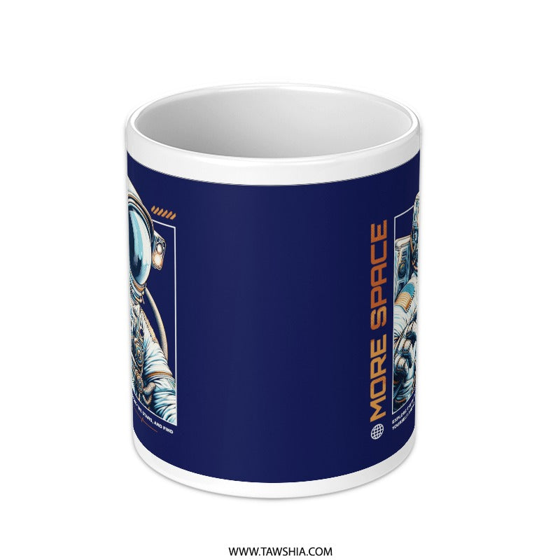 Astronaut Themed More Space Graphic Mug product