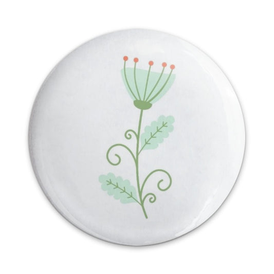 Floral Pinback Button, Flower Power, Cute Badge, Nature Lover Gift, Botanical Art Pin, Trendy Accessories, Backpack Decor - Tawshia