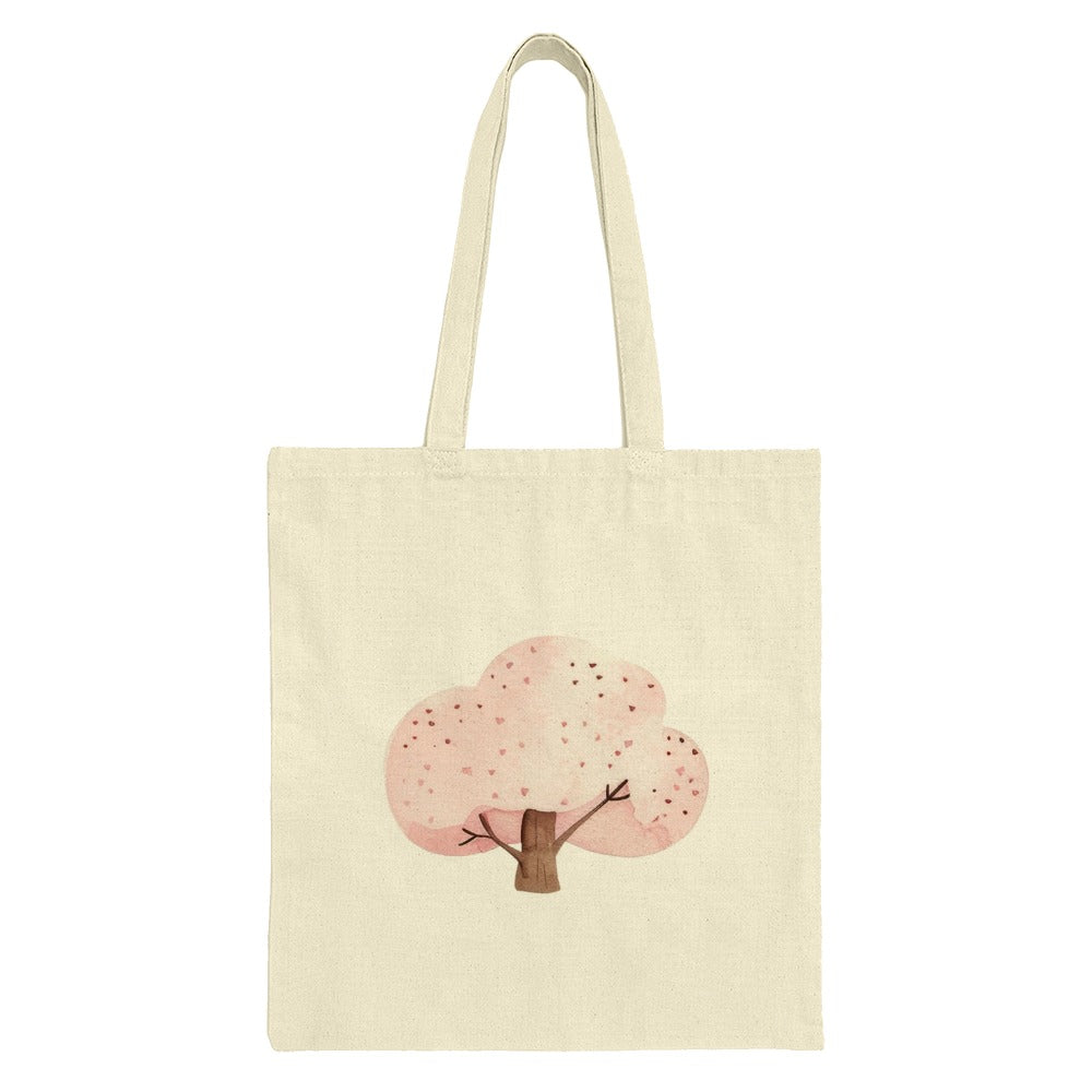 Cherry Blossom Tote Bag, Watercolor Tree Bag, Floral Design Bag, Spring Tote Bag, Eco Friendly Gift, Cute Everyday Bag - Tawshia