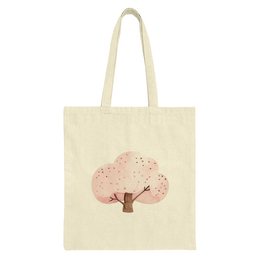 Cherry Blossom Tote Bag, Watercolor Tree Bag, Floral Design Bag, Spring Tote Bag, Eco Friendly Gift, Cute Everyday Bag - Tawshia
