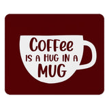 Coffee Mug Mouse Pad, Coffee Is A Hug, Funny Mousepad, Desk Decor, Gift For Coffee Lover, Office Mousepad, Cute Mousepad - Tawshia