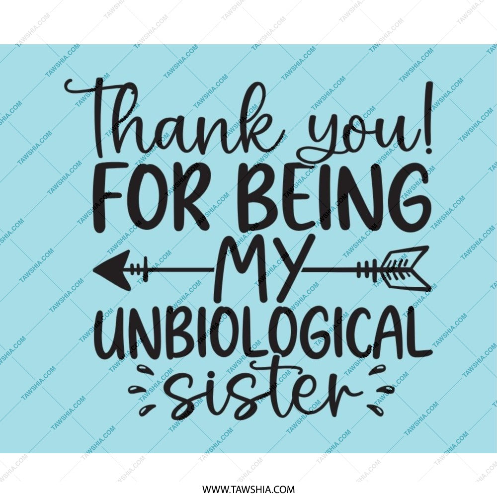 Unbiological Sister Mouse Pad, Sister Gift, Best Friend Mousepad, Friendship Gift, Funny Sister Mousepad, Sister Birthday Gift Idea - Tawshia