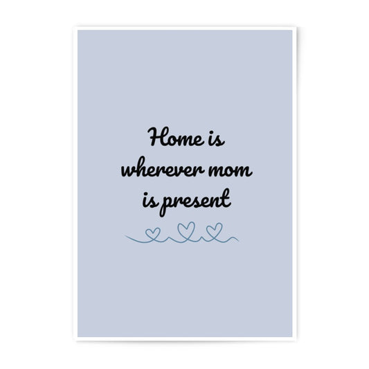 Mom Photographic Prints, Home Quote Art, Mother's Day Gifts, Family Decor, Heart Art Print, Wall Art, Inspirational Quotes - Tawshia