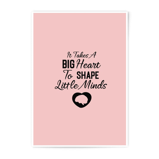 Teacher Appreciation Photographic Prints, Heart Shape Wall Art, Classroom Decor, Gift for Teacher, Shaping Minds Art, Education Decor - Tawshia