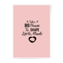 Teacher Appreciation Photographic Prints, Heart Shape Wall Art, Classroom Decor, Gift for Teacher, Shaping Minds Art, Education Decor - Tawshia