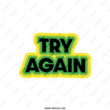 Try Again Pillow, Motivational Pillow, Inspirational Pillow, Encouragement Gift, Positivity Throw Pillow, Home Decor Pillow, Quote Pillow - Tawshia