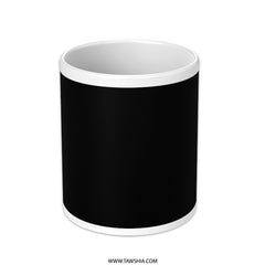 Sleek Black Design Cylindrical Drinkware Mug product type