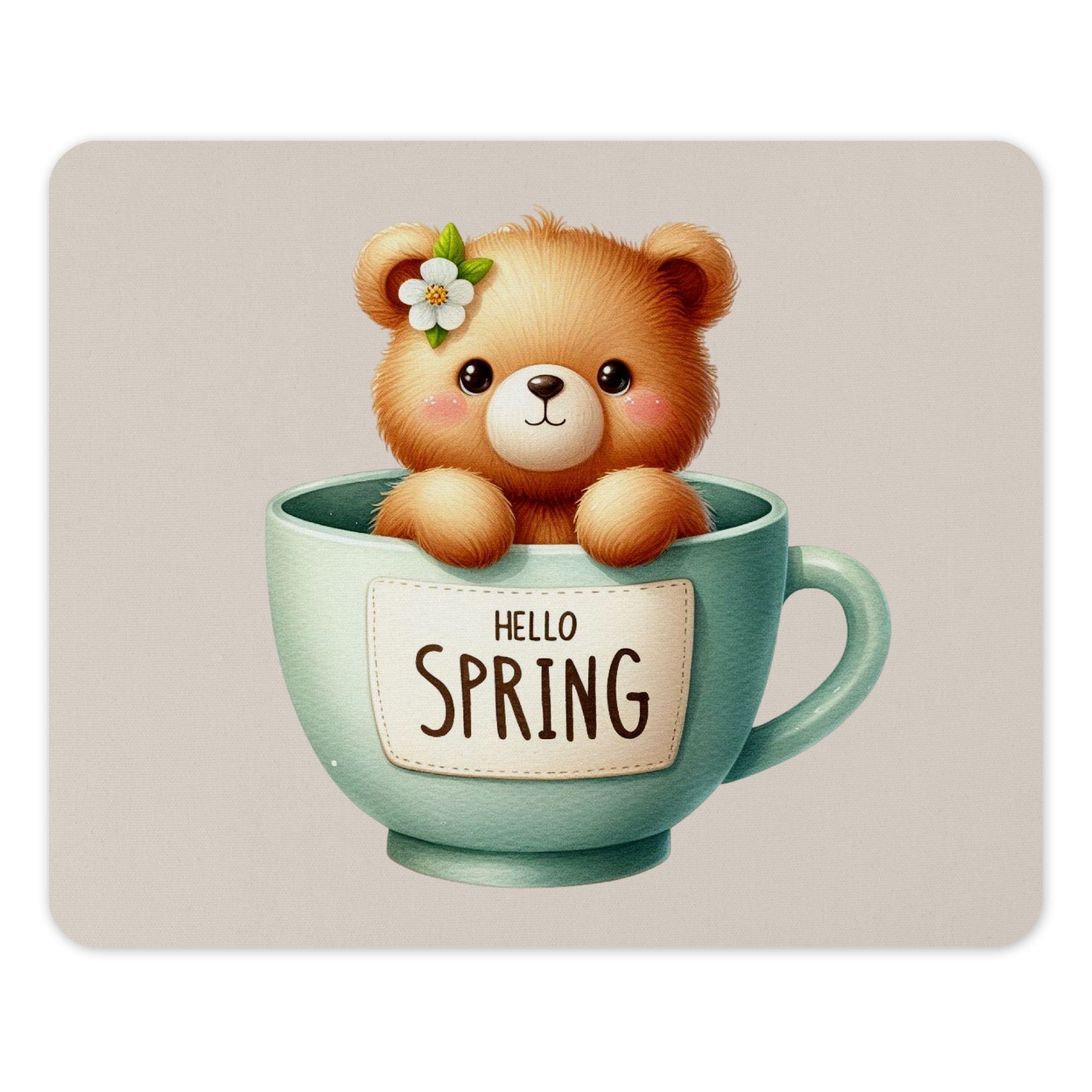 Adorable Bear in Teacup Hello Spring product type