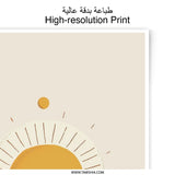 Smiling Sun Photographic Print, Nursery Decor, Sunshine Art, Happy Sun Print, Childrens Room Decor, Kids Wall Art, Baby Room Decoration - Tawshia