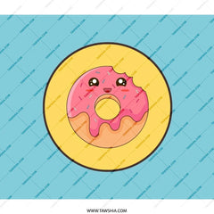 Kawaii Donut Backpack, Cute Food Backpack, Pink Donut Design, Sweet Treat Backpack, Unique Kids Backpack, Trendy School Bag - Tawshia