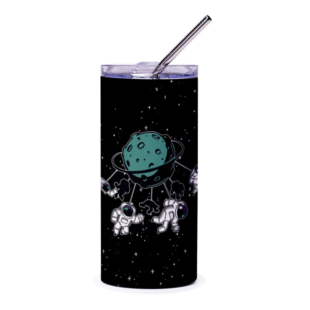 Astronauts and Planet Galaxy Theme Tumbler product