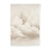 Beige Clouds Photographic Print, Sky Wall Art, Neutral Home Decor, Atmospheric Landscape Photography, Calming Clouds Print - Tawshia