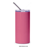 Cherry Cupcake Tumbler, Pink Drinkware, Delicious Dessert Tumbler, Sweet Treat Tumbler, Birthday Gift Idea - Tawshia