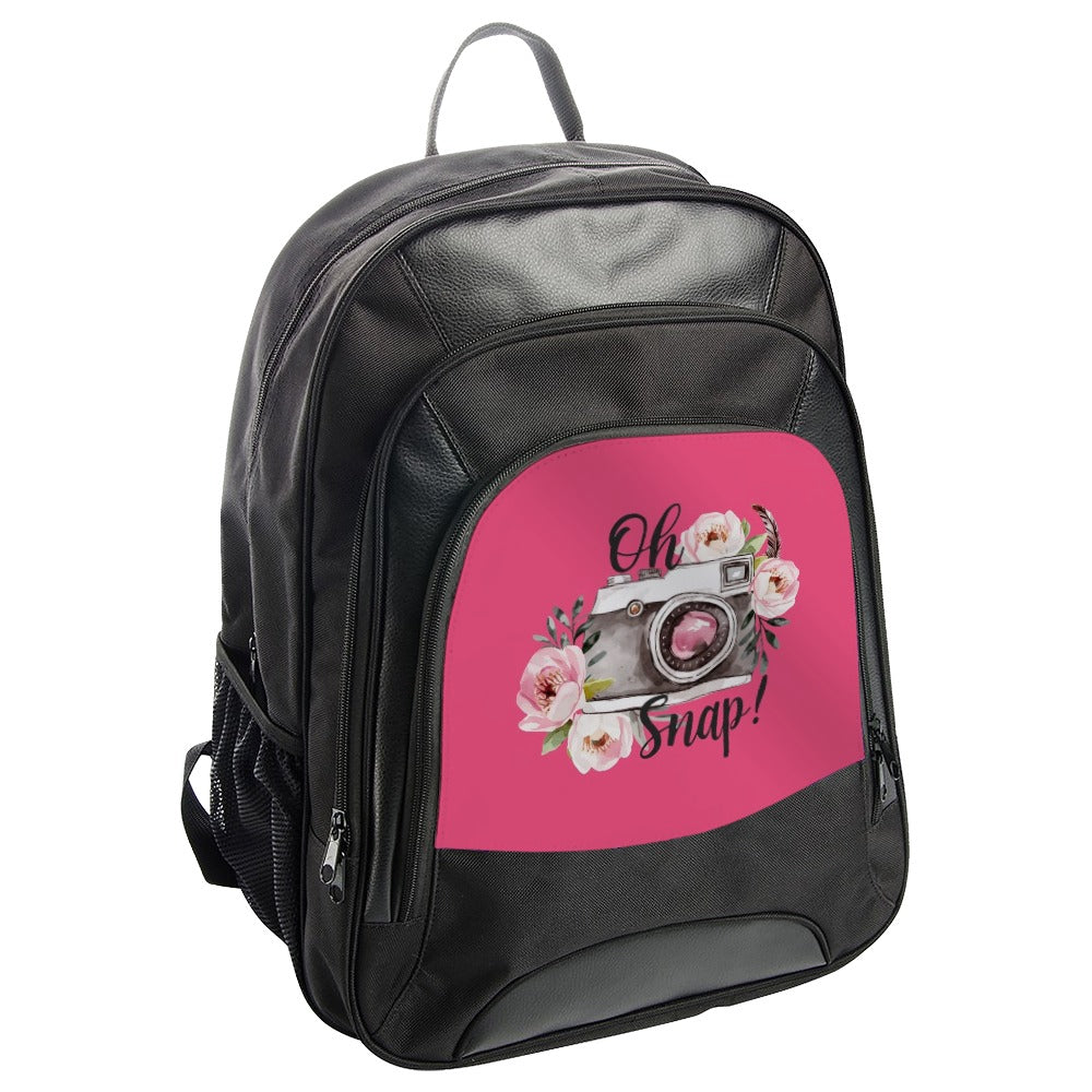 Oh Snap Camera Backpack, Floral Backpack, Photography Backpack, Camera Lover Backpack, Trendy Backpack, Gift for Photographer - Tawshia