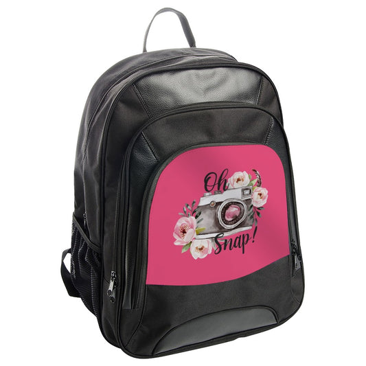 Oh Snap Camera Backpack, Floral Backpack, Photography Backpack, Camera Lover Backpack, Trendy Backpack, Gift for Photographer - Tawshia