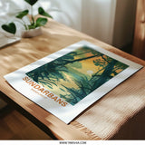 Sundarbans Photographic Print, Rainforest Art Print, Nature Photography, Landscape Art, Sunset Wall Decor, Tropical Forest Picture - Tawshia