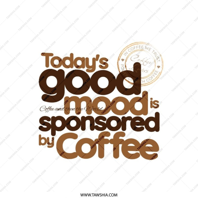Coffee Lover Pillow, Good Mood Pillow, Coffee Sponsored Good Mood Pillow, Coffee Themed Decorative Pillow, Gifts for Coffee Lover - Tawshia