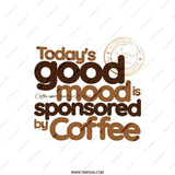 Coffee Lover Pillow, Good Mood Pillow, Coffee Sponsored Good Mood Pillow, Coffee Themed Decorative Pillow, Gifts for Coffee Lover - Tawshia