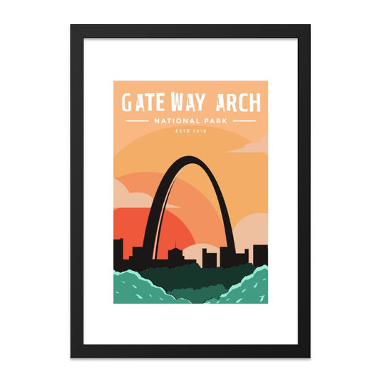 Gateway Arch Wall Art, St Louis Print, National Park Art, Travel Poster, Home Decor, Unique Wall Decor, Minimalist Art - Tawshia