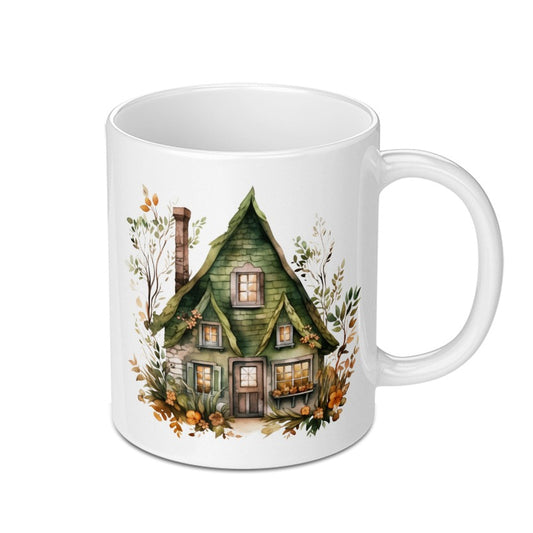 Cottagecore Mug, Whimsical Home, Fairy Tale House Coffee Cup, Cozy Cottage Decor, Enchanted Forest Drinkware, Unique Gift Idea - Tawshia