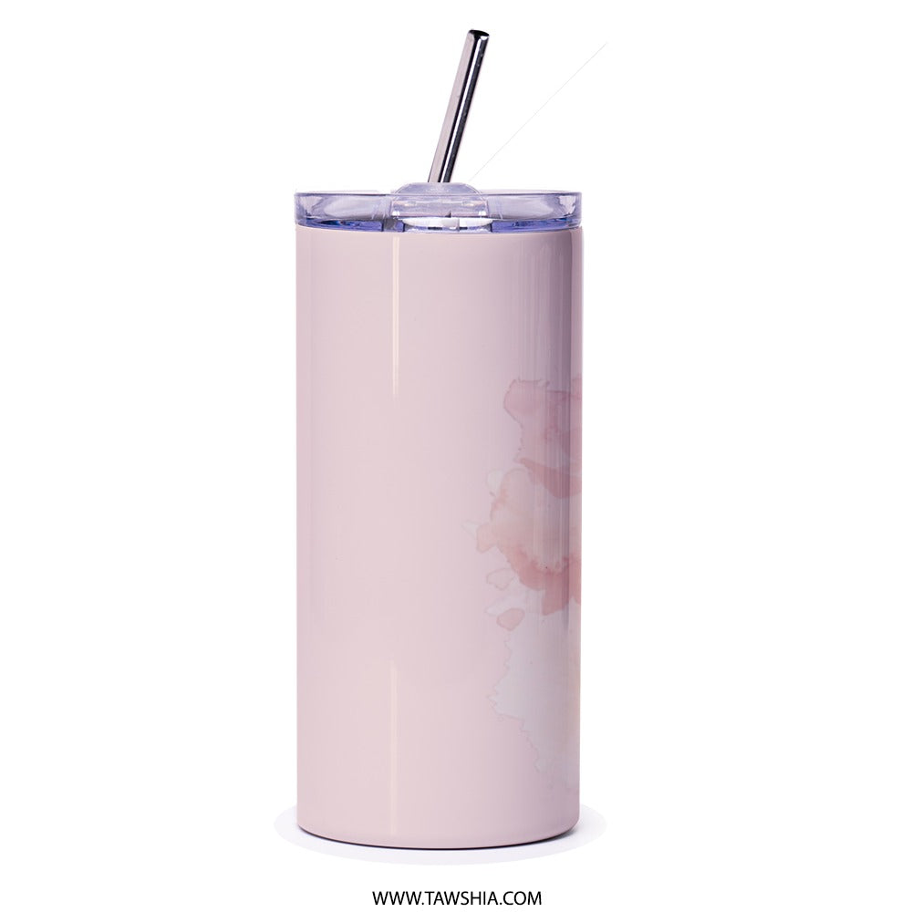 Arabic Quote Tumbler, Inspirational Gift, Friends are The Spark That Illuminates Our Hearts, Arabic Calligraphy Tumbler - Tawshia