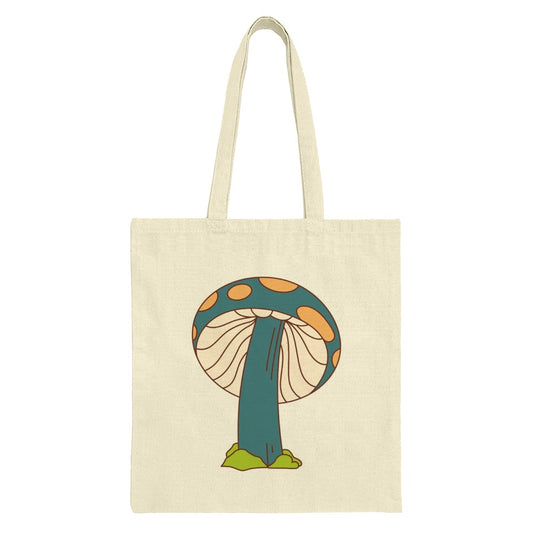 Mushroom Tote Bag, Groovy Mushroom Art Tote, Funky Mushroom Design, Whimsical Mushroom, Mushroom Lover Gift, Nature Inspired, Trendy Tote - Tawshia