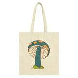 Mushroom Tote Bag, Groovy Mushroom Art Tote, Funky Mushroom Design, Whimsical Mushroom, Mushroom Lover Gift, Nature Inspired, Trendy Tote - Tawshia