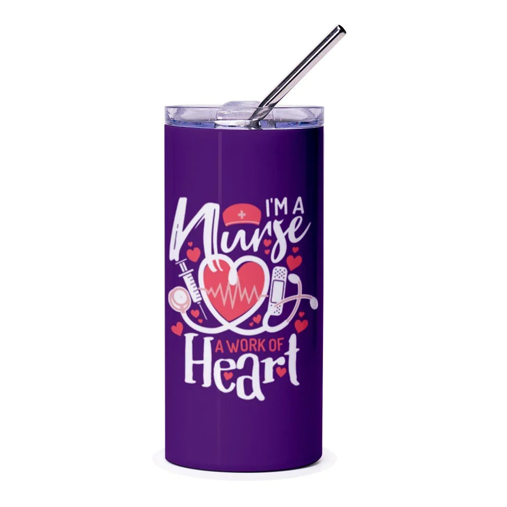 I'm a Nurse A Work of Heart Design Tumbler product type