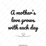 Mother's Love Tote Bag, Mom Gift Bag, Mother's Day Present, Everyday Tote, Quote Tote, Gift for Mothers, Mom Quote, Shopping Bag - Tawshia