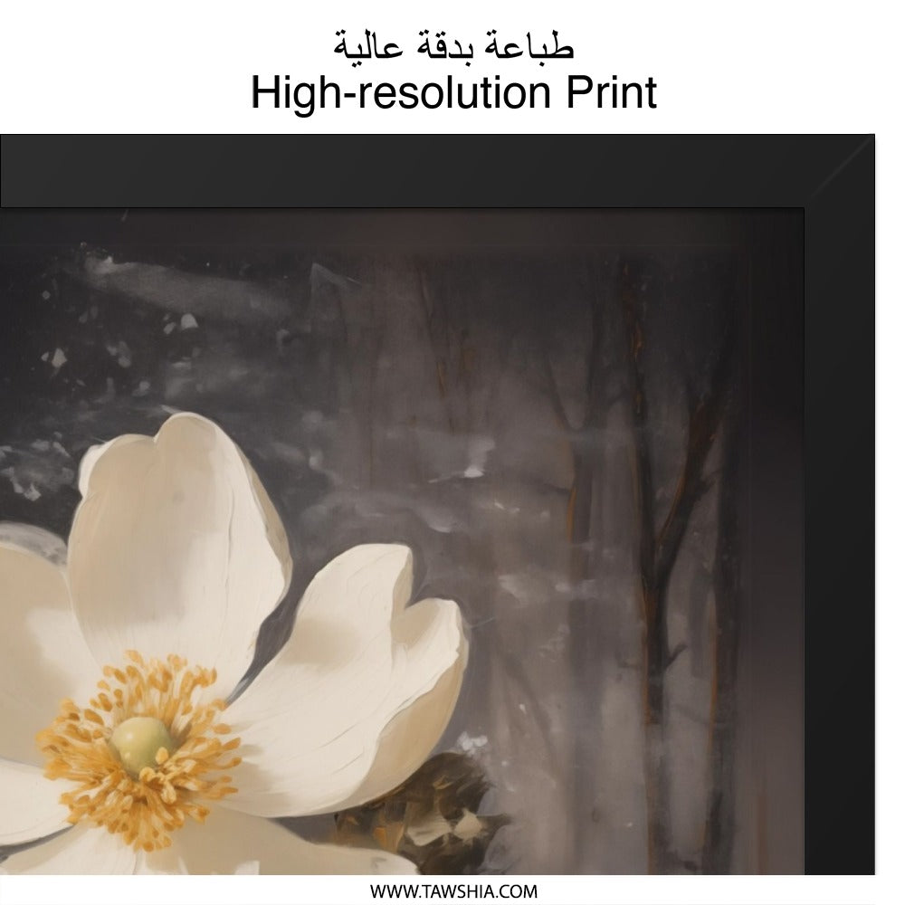 Anemone Wall Art, Floral Print, Flower Wall Decor, Botanical Art, Elegant Flower Decor, Nature Art, Home Decor, Modern Wall Art - Tawshia