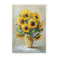 Sunflower Photographic Print, Floral Still Life, Flower Bouquet Art Print, Yellow Flower Wall Decor, Home Decor, Fine Art Prints - Tawshia