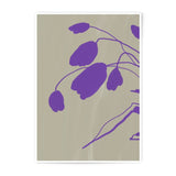 Abstract Floral Photographic Print, Purple Flower Art, Botanical Wall Decor, Modern Home Art, Minimalist Art Print - Tawshia