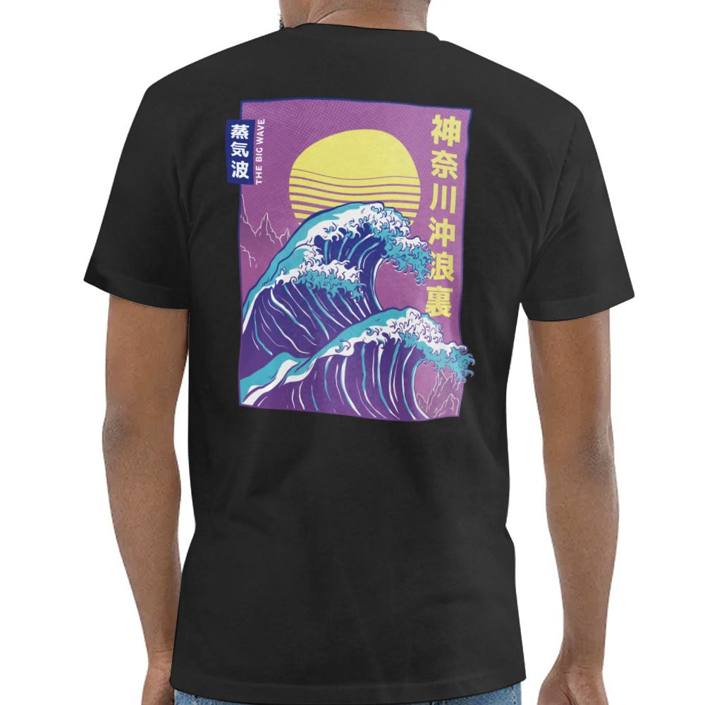 Japanese Wave Art Design Graphic T-Shirt product type