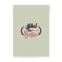 Shes My Bestie Photographic Prints, Best Friend Gift, Friendship Photo, Cute Friendship Gift, Gift For Best Friend, Wall Art Decor - Tawshia