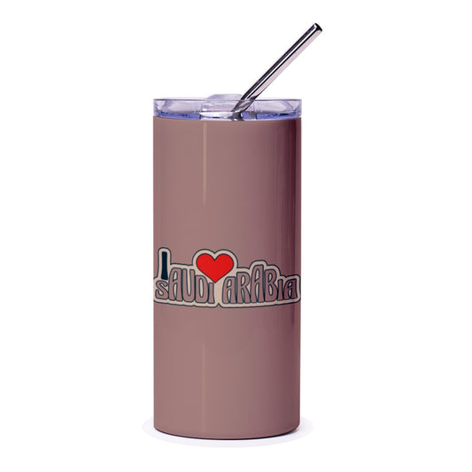 I Love Saudi Arabia Tumbler, Heart Saudi Arabia, Saudi Arabia Gift, Stylish Tumbler, Travel Mug, Coffee Cup, Unique Design, Drinkware - Tawshia