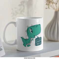 Dinosaur Cartoon Coffee Mug Fun Novelty Product