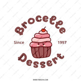 Cute Cupcake Tote Bag, Kawaii Dessert Bag, Sweet Tooth Gift, Adorable Foodie Bag, Brocelee Dessert Since 1997, Unique Design - Tawshia