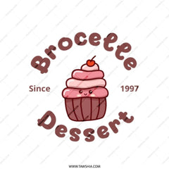 Cute Cupcake Tote Bag, Kawaii Dessert Bag, Sweet Tooth Gift, Adorable Foodie Bag, Brocelee Dessert Since 1997, Unique Design - Tawshia