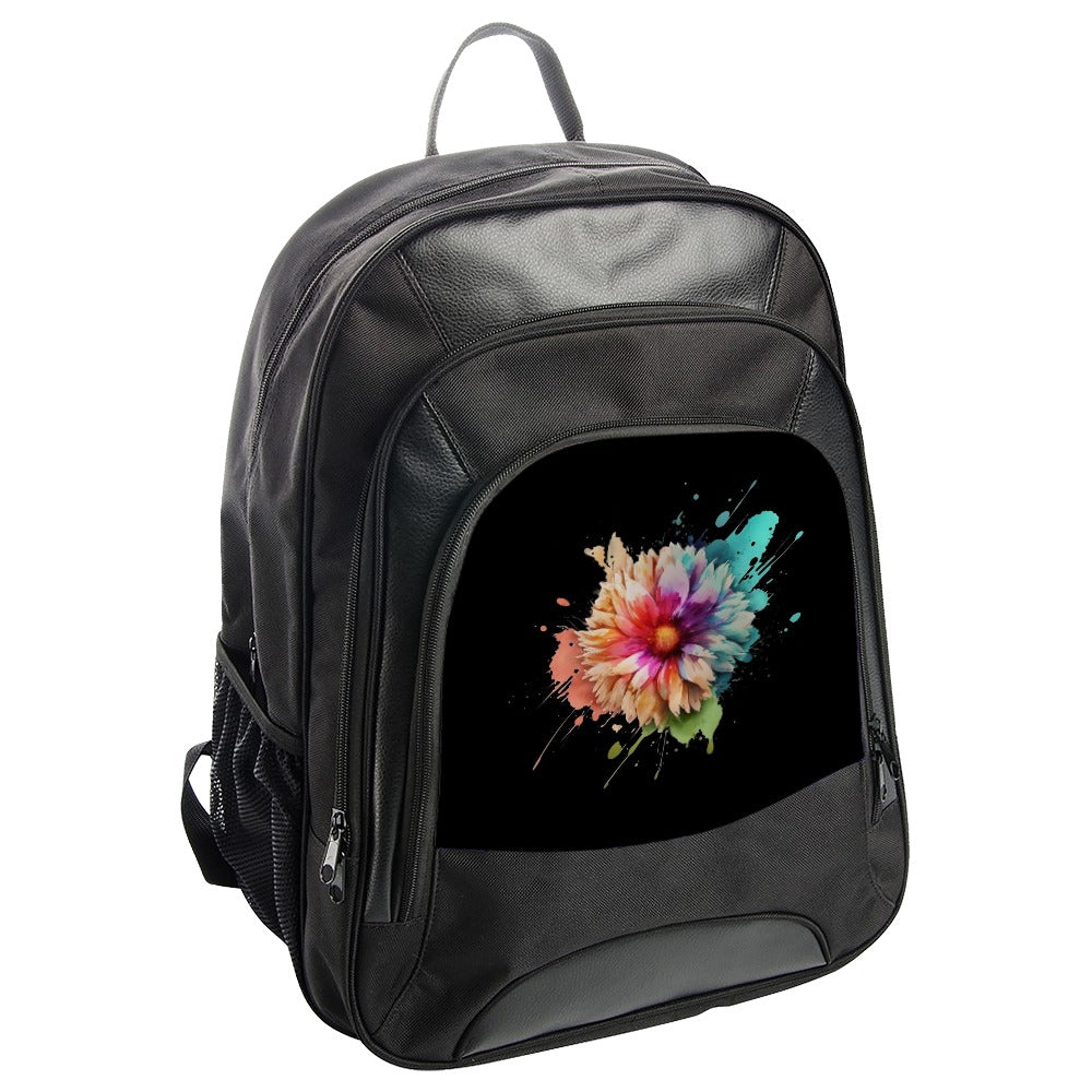 Colorful Floral Backpack, Flower Art Backpack, Trendy Backpack, Back to School Backpack, Unique Backpack, Watercolor Flower Backpack - Tawshia