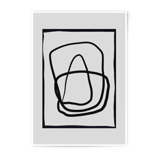 Abstract Line Art Photographic Print, Minimalist Art Print, Black and White Wall Decor, Modern Art Home Decor, Neutral Art Print - Tawshia
