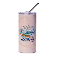 Shhh I'm Reading Floral Art Tumbler product