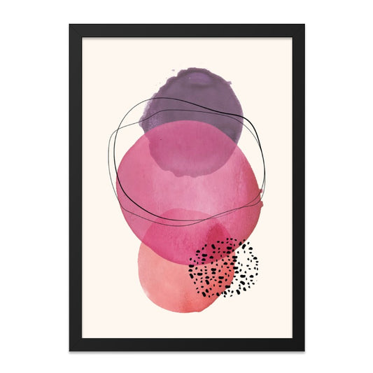 Abstract Watercolor Wall Art, Circle Art Print, Modern Art Painting, Home Decor Gift, Contemporary Art Print, Wall Decor - Tawshia