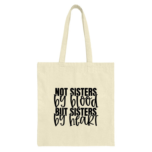 Sisters By Heart Tote Bag, Friendship Gift, Best Friend Tote, Soul Sister Present, Gift for Sister, Birthday Gift, Sisters Tote - Tawshia