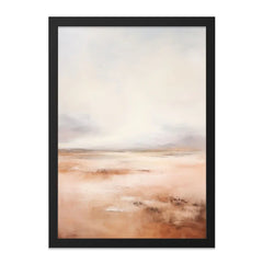 Abstract Landscape Wall Art, Neutral Tones Artwork, Modern Home Decor, Coastal Wall Decor, Calming Wall Hanging - Tawshia