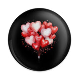 Heart Balloons Pinback Button, Valentine's Day Gift, Love Accessory, Heart Decoration, Cute Badge, Romantic Gift, Anniversary Present - Tawshia
