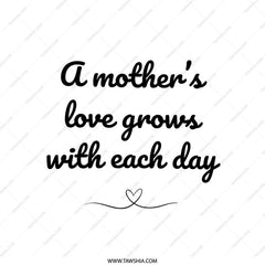 Mother's Love Grows Pillow, Mother's Day Gift, Decorative Pillow, Gift for Mom, Throw Pillow, Home Decor, Quote Pillow - Tawshia