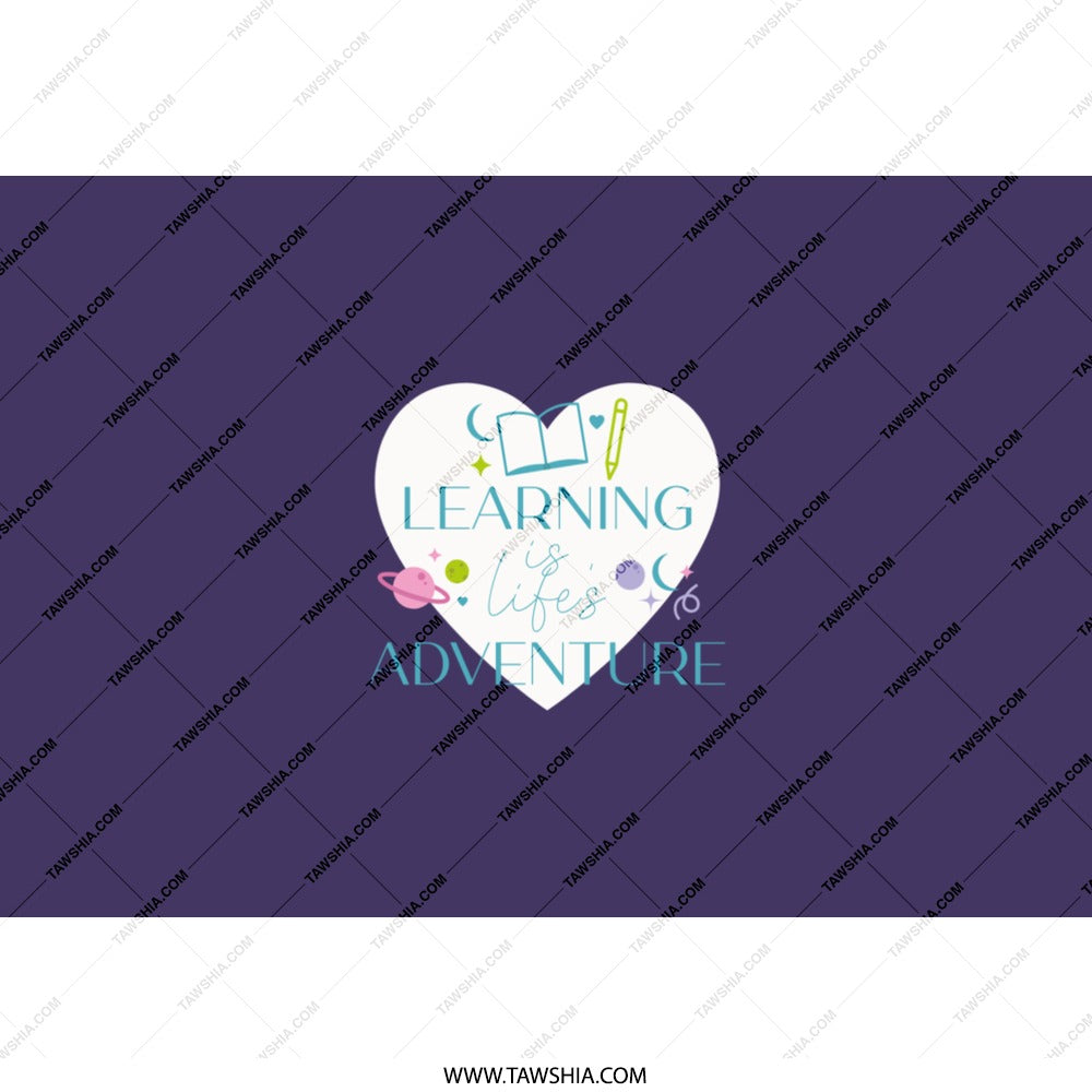 Learning is Life's Adventure Tumbler, Education Tumbler, Teacher Gift, School Tumbler, Book Tumbler, Back to School Tumbler, Gift Tumbler - Tawshia