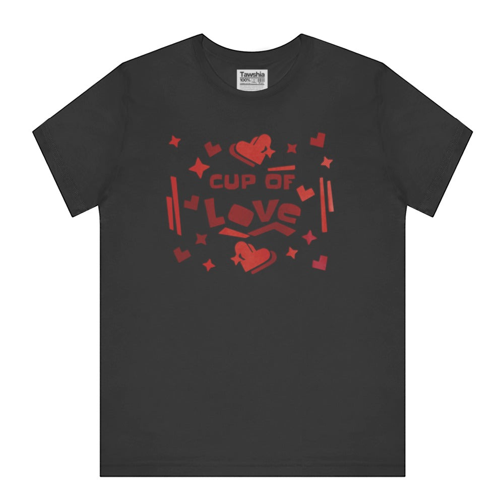 Cup of Love Heart Design Graphic Tee product type