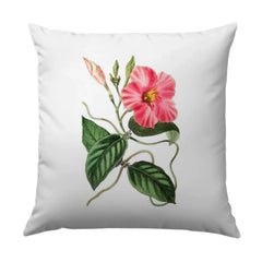 Pink Allamanda Flower Pillow, Botanical Print Pillow, Floral Throw Pillow, Tropical Flower Art, Home Decor Pillow, Accent Cushion - Tawshia